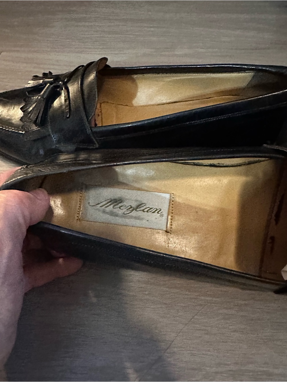 Mezlan Santander Loafers black tassel sz 9.5 - Picture 5 of 6
